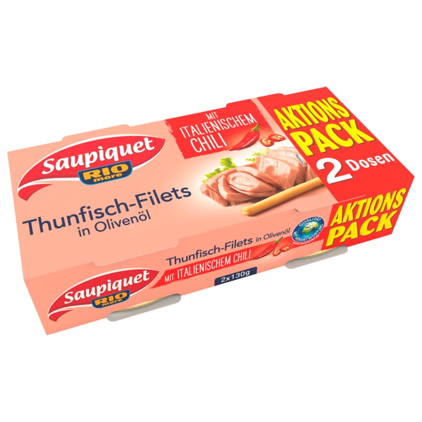 Saupiquet Thunfisch-Filets in Olivenöl 260g, 2x130g